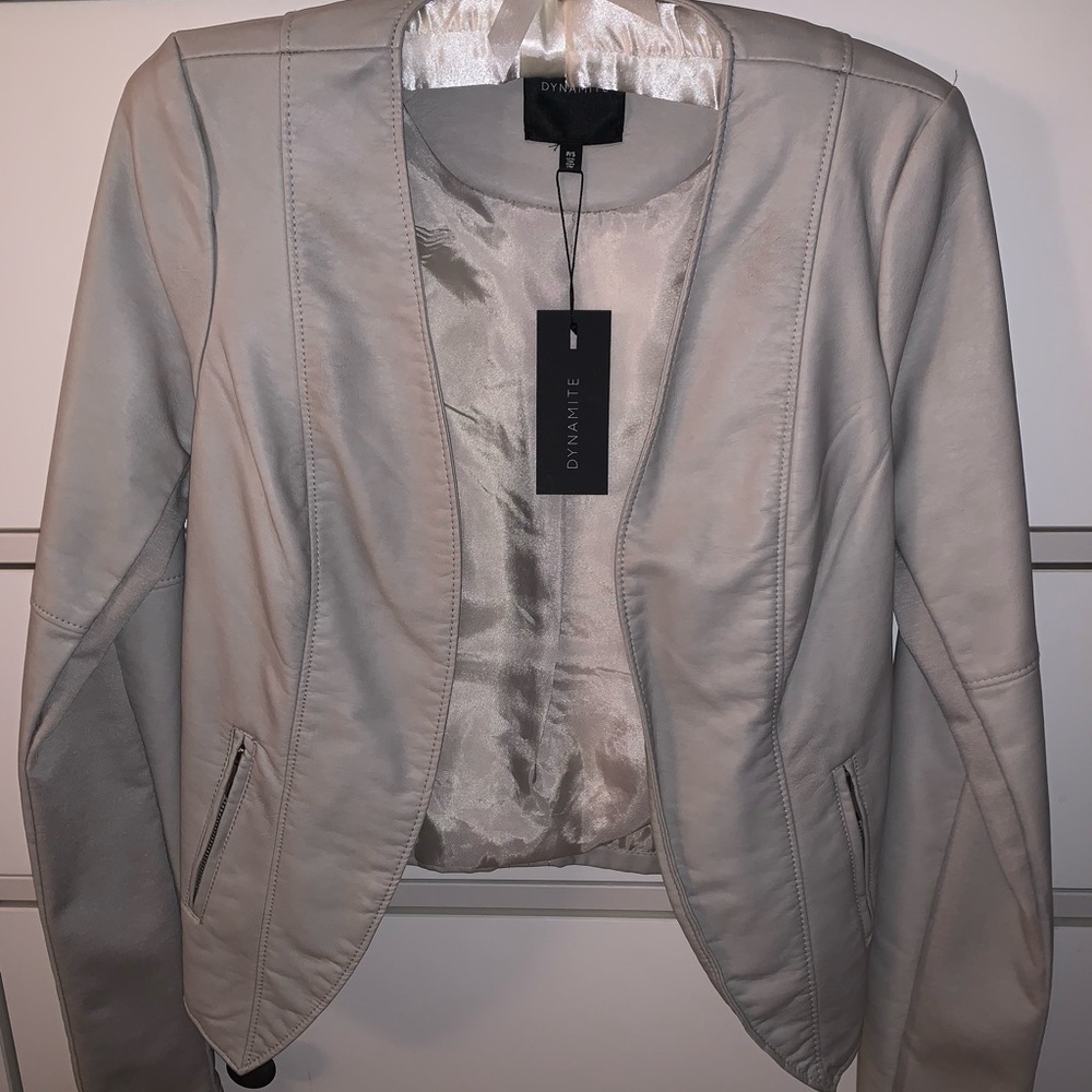 Vegan leather jacket
